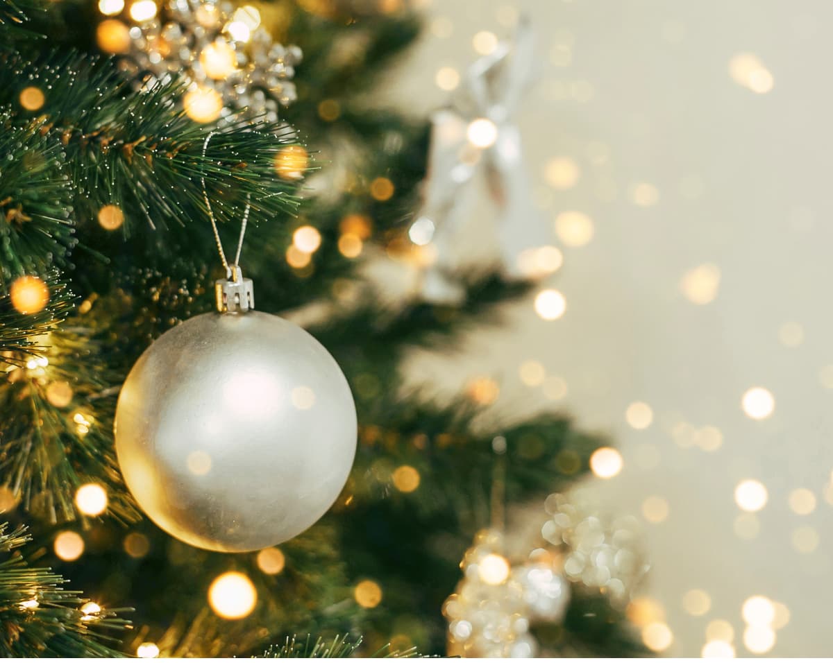 christmas tree shining